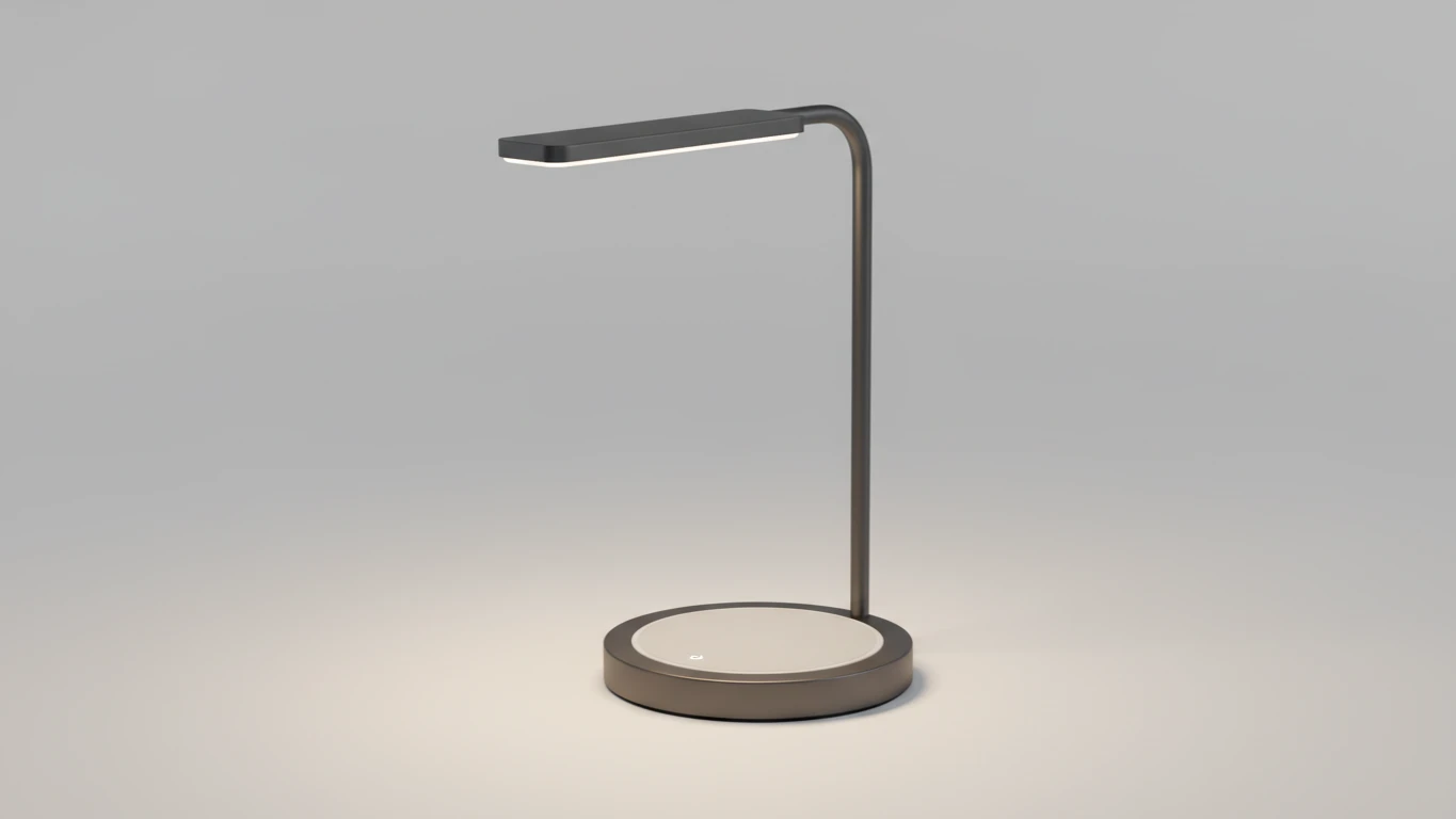 Luminária de Mesa com Carregamento Wireless