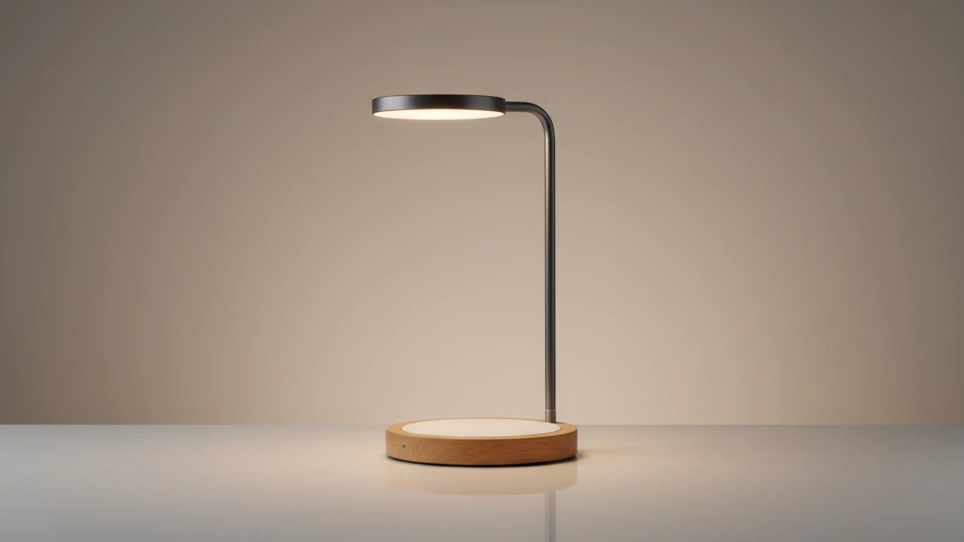 Luminária de Mesa com Carregamento sem Fio