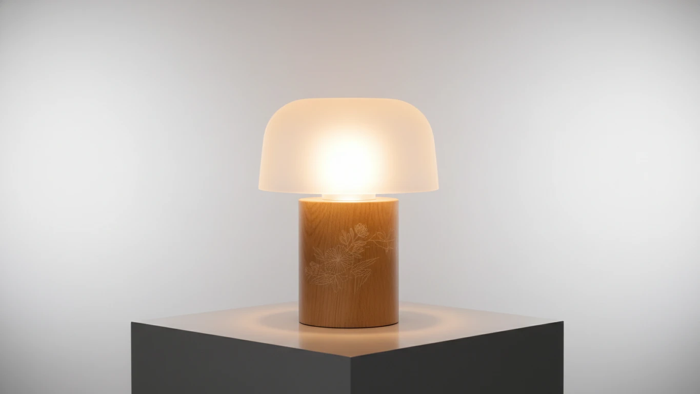 Luminária de Mesa com Gravação a Laser
