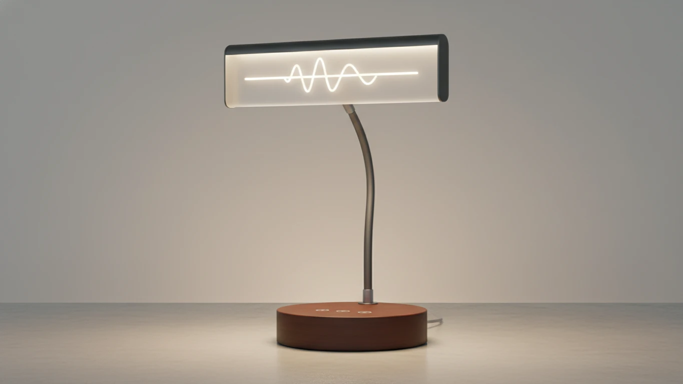 Luminária de Mesa com Mensagem LED