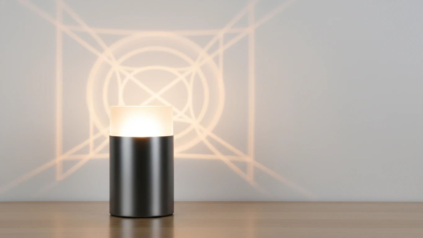 Luminária de Mesa com Projeção