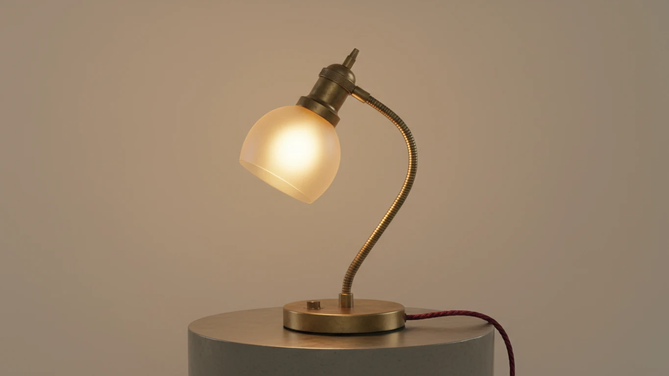 Luminária de Mesa em LED com Design Vintage