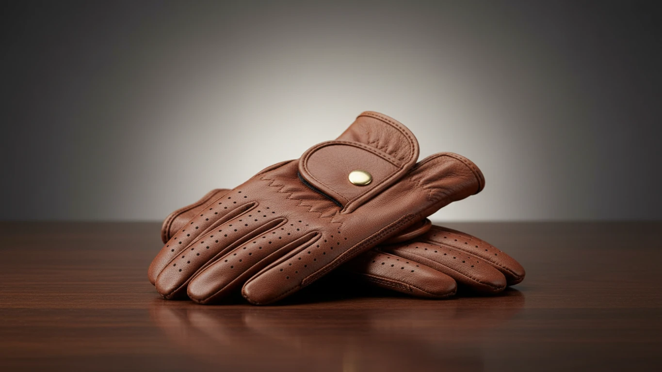 Luvas de Couro Profissionais para Hipismo