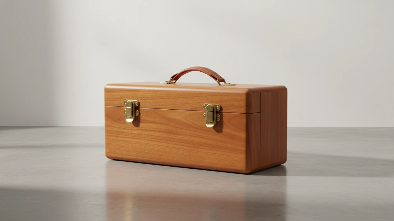 Maleta de Madeira para Pintura e Desenho