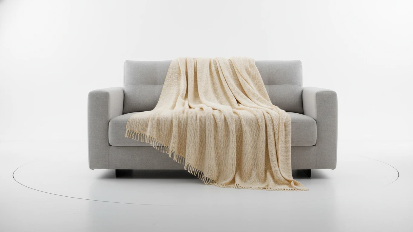 Manta de Sofá em Algodão Soft