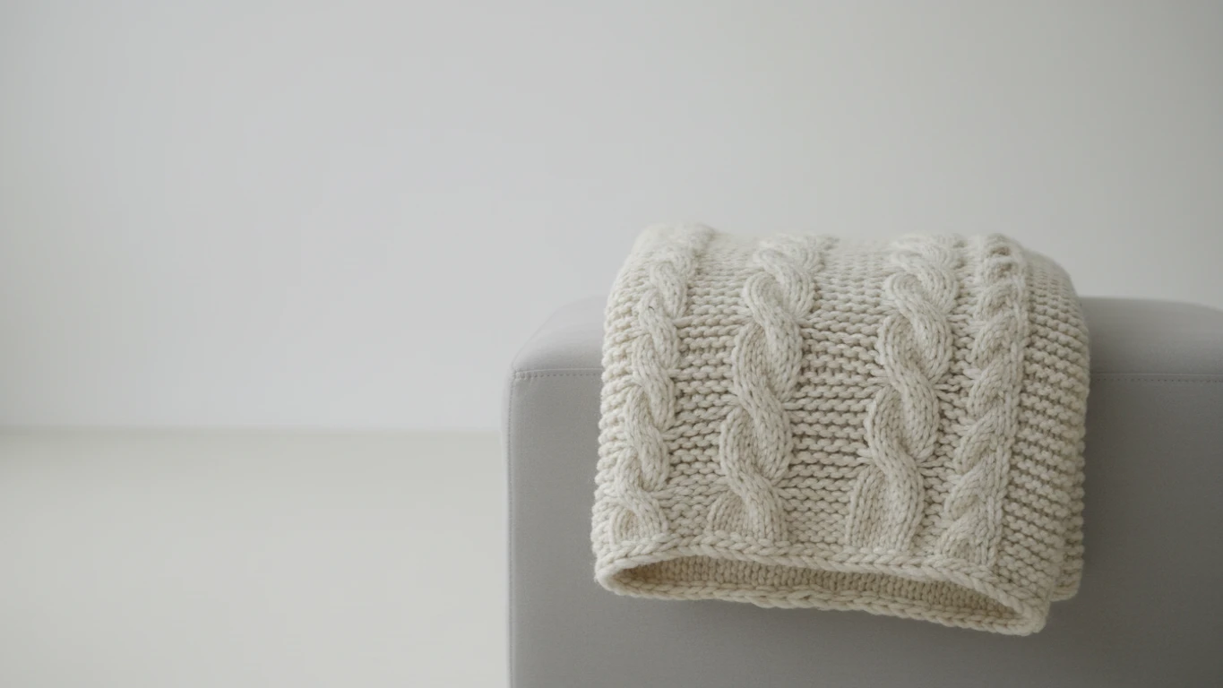 Manta de Tricô Artesanal Premium