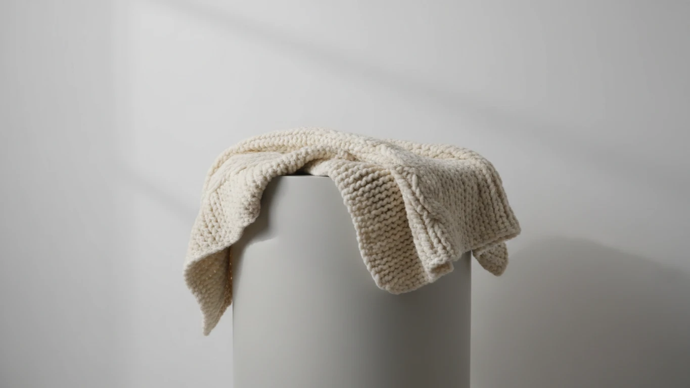 Manta de Tricot Artesanal