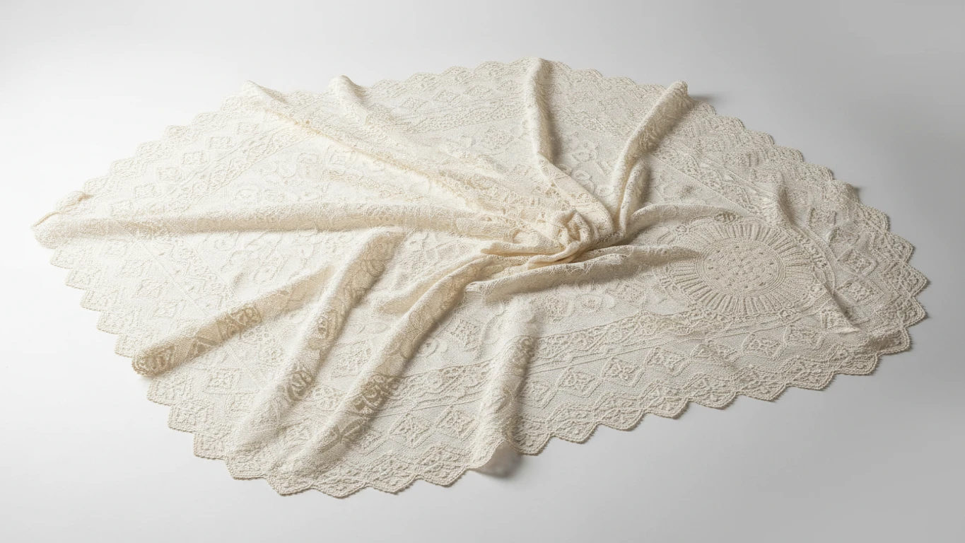 Manto de Batismo em Renda Renascença