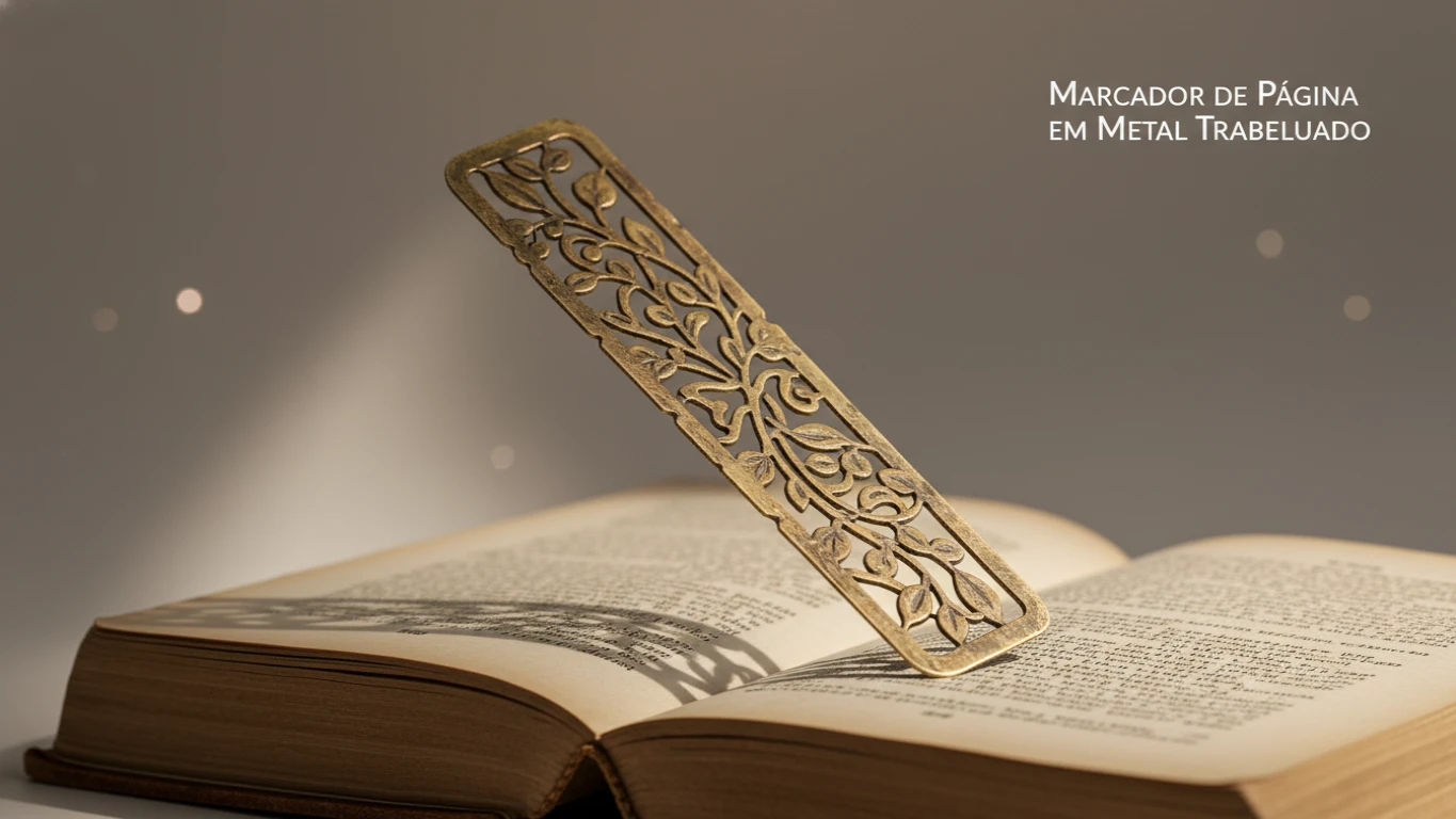 Marcador de Página em Metal Trabalhado