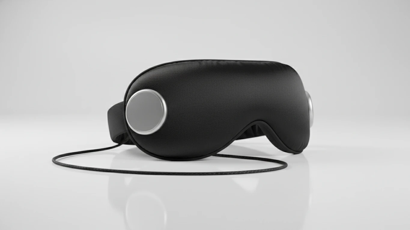 Máscara de Dormir em Seda com Áudio Bluetooth