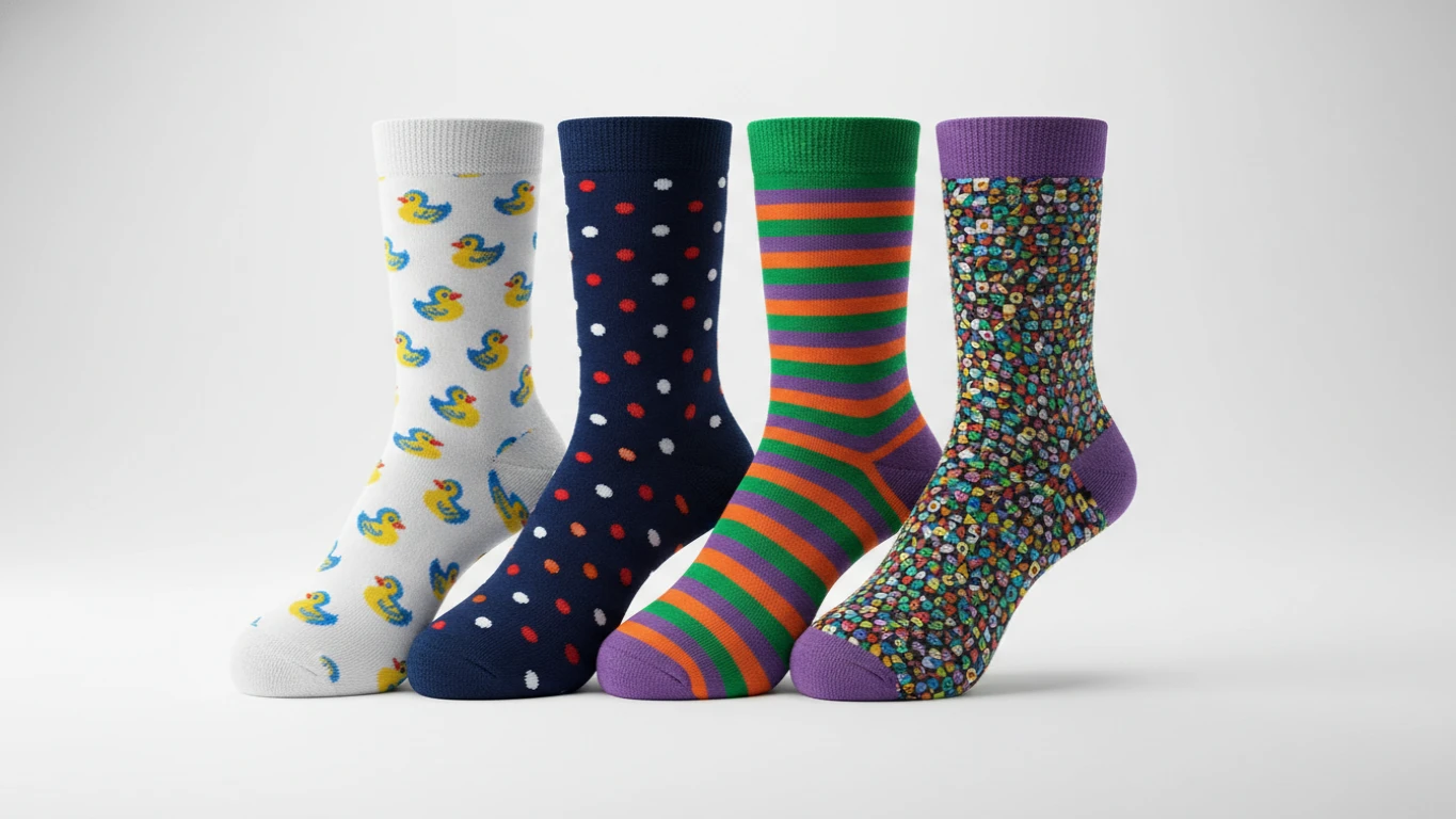 Meias com Estampas Divertidas