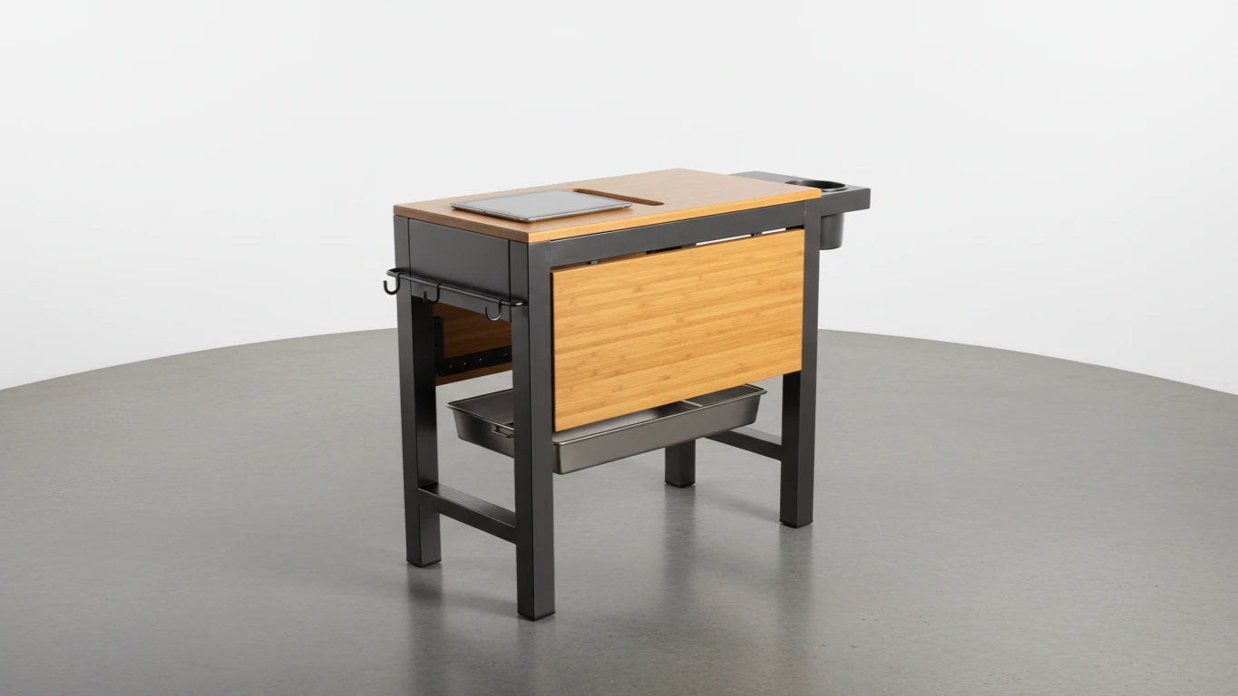 Mesa de Apoio Dobrável para Churrasqueira