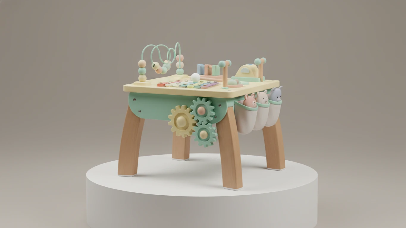 Mesa de Atividades Interativa para Bebês