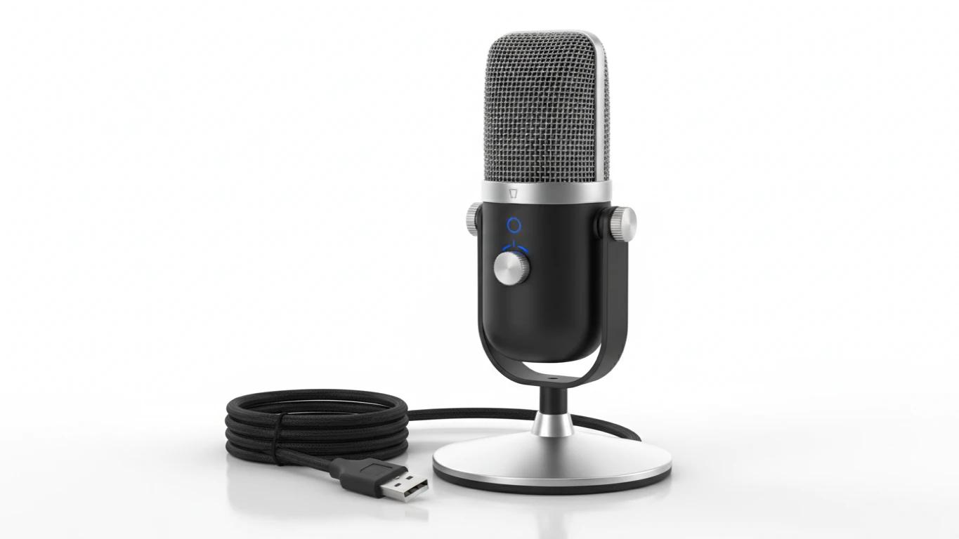 Microfone Condensador Profissional USB