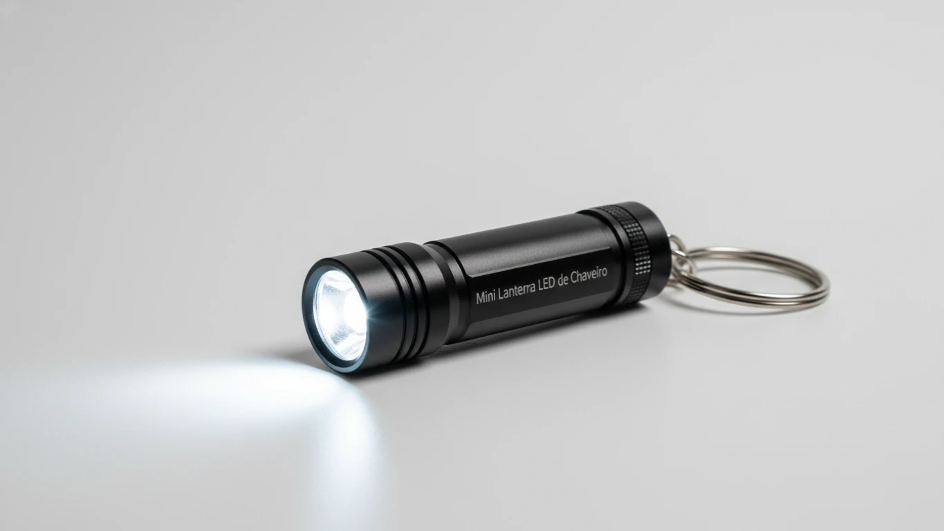 Mini Lanterna LED de Chaveiro