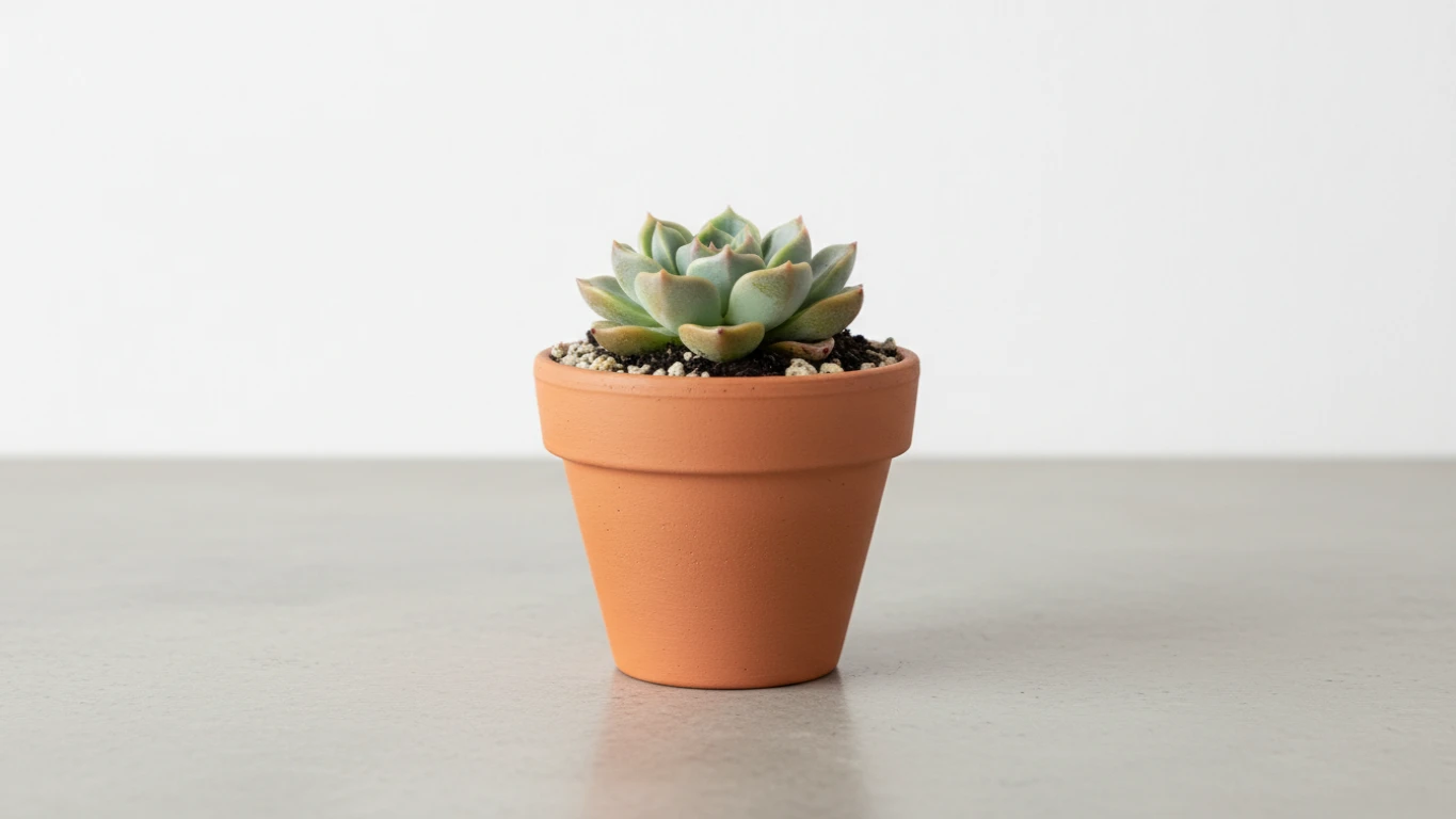 Mini Vaso com Suculenta Natural