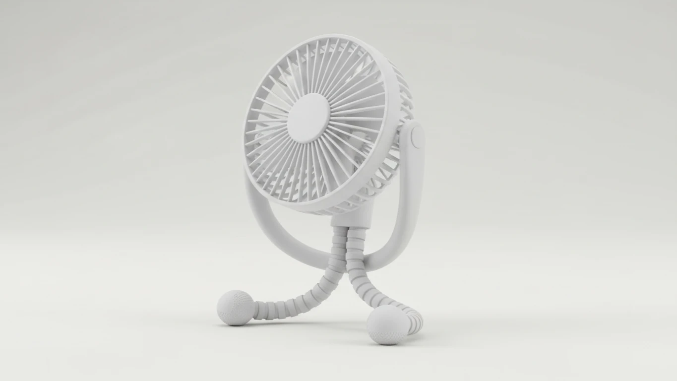 Mini Ventilador Portátil para Carrinho de Bebê