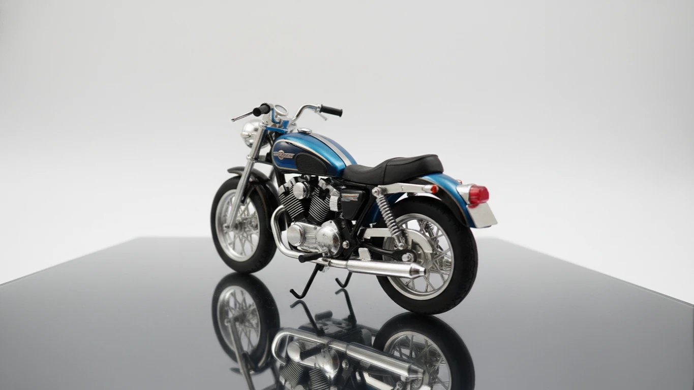 Miniatura de Moto de Metal Colecionável