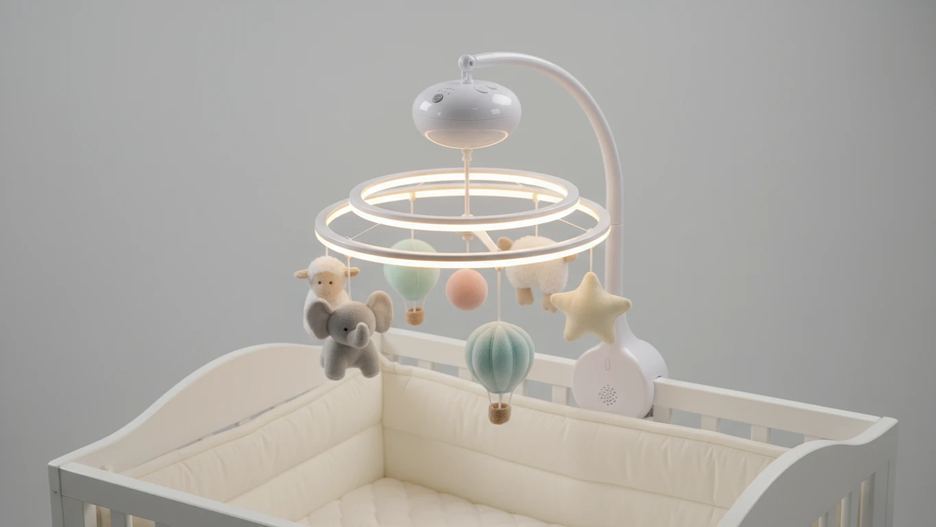 Mobile de Berço Musical e Luminoso (duplo ou grande)