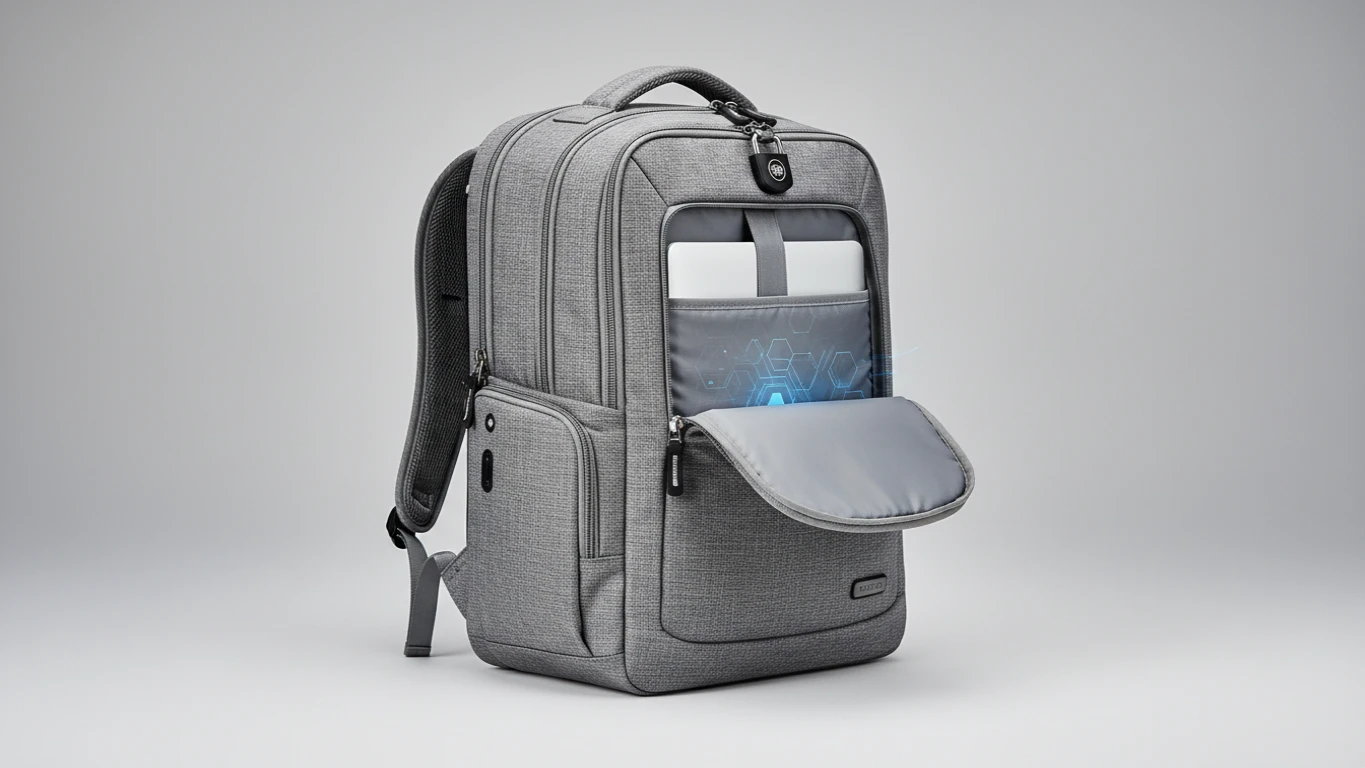 Mochila Antifurto com Compartimento Tecnológico