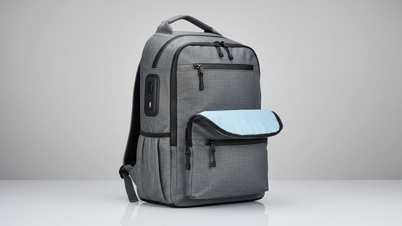 Mochila Casual Impermeável com Entrada USB