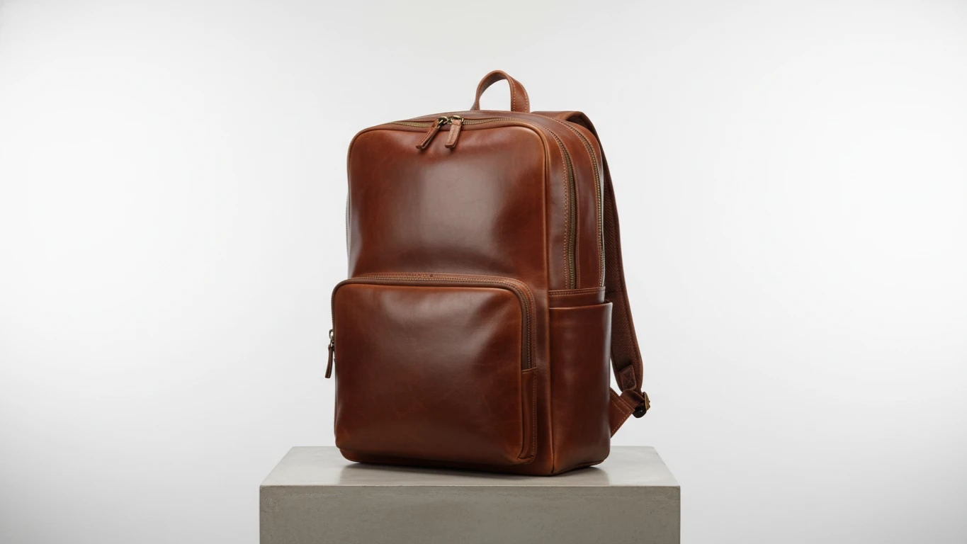 Mochila de Couro Executiva
