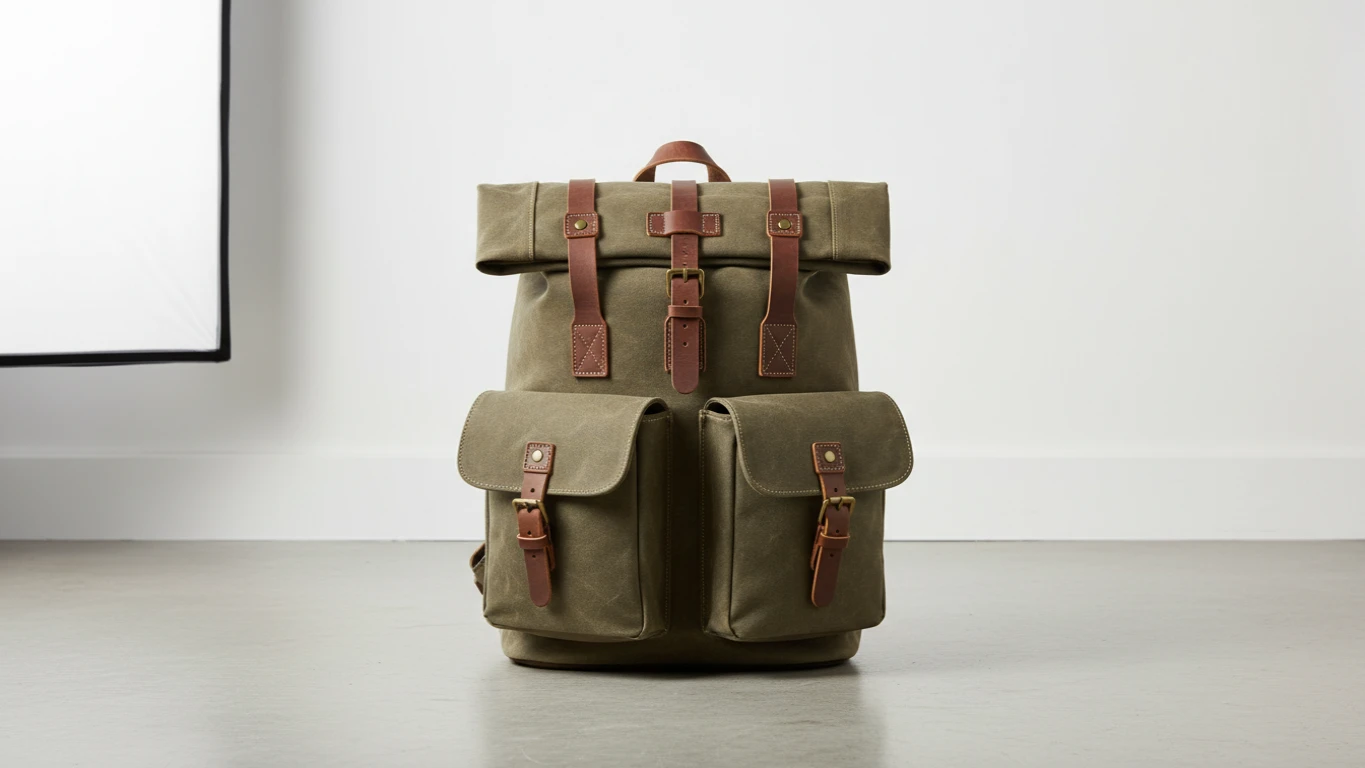 Mochila de Lona Vintage Reforçada