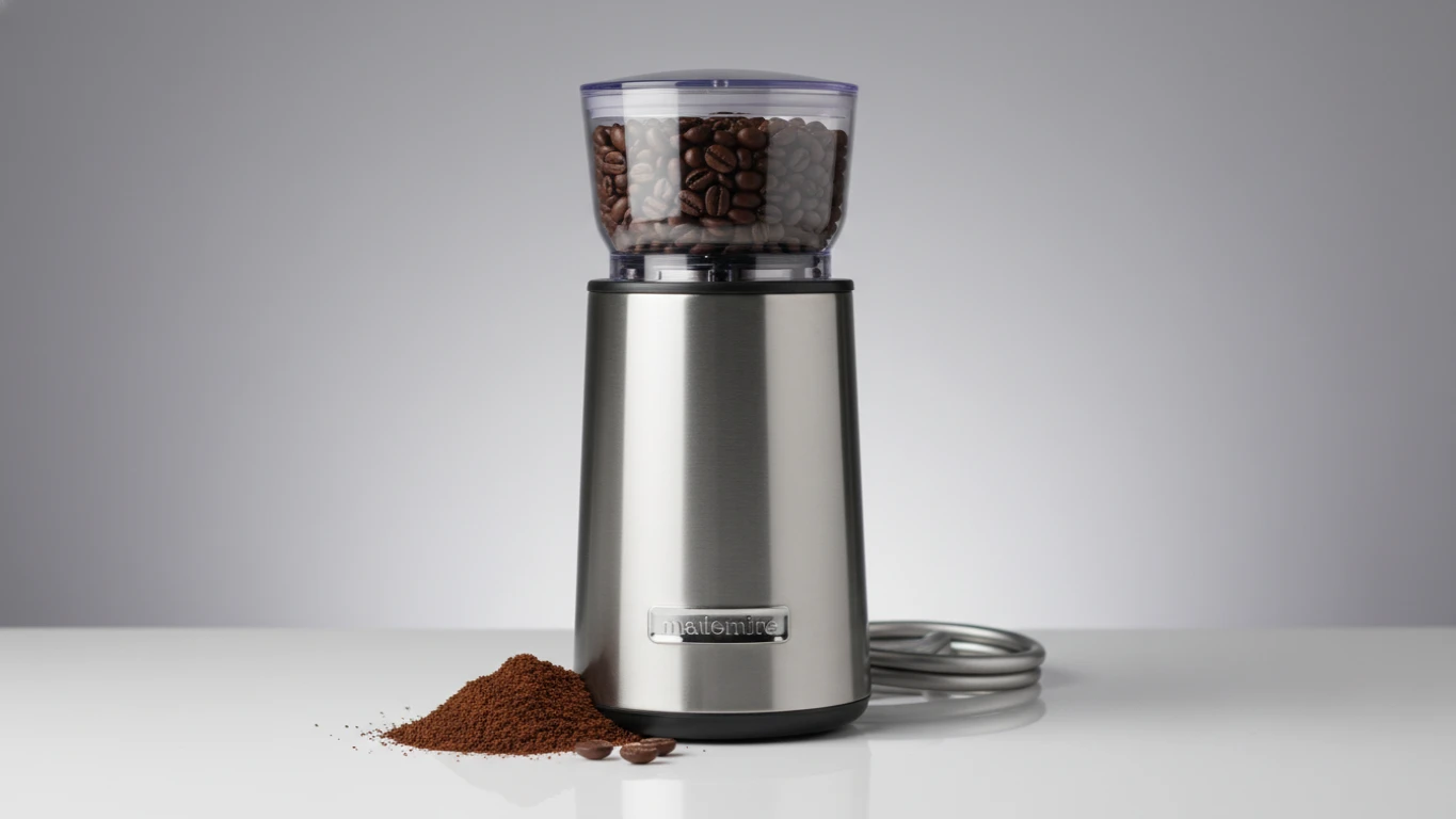 Moedor de Café Elétrico em Aço Escovado