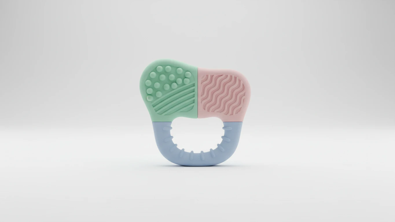 Mordedor Ergonômico com Texturas Variadas