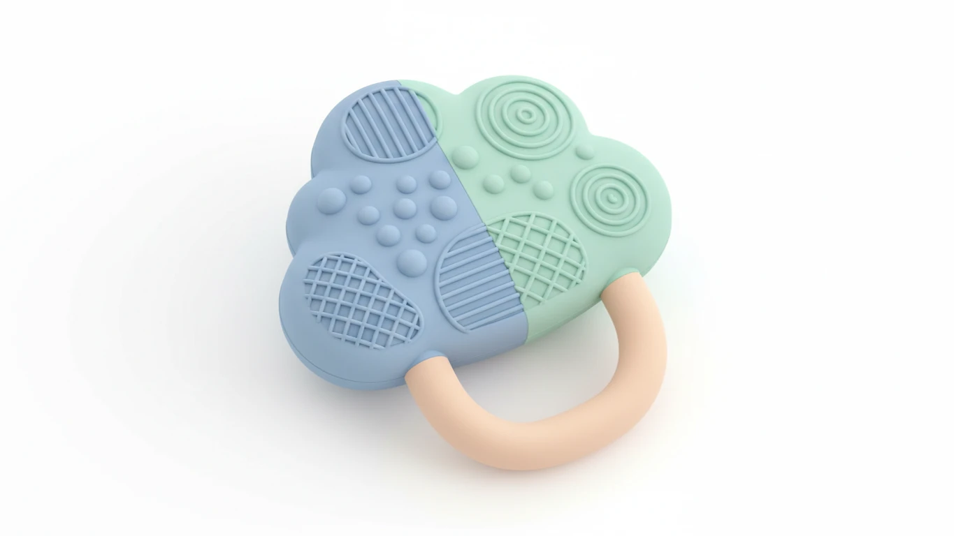 Mordedor de Silicone com Texturas Variadas