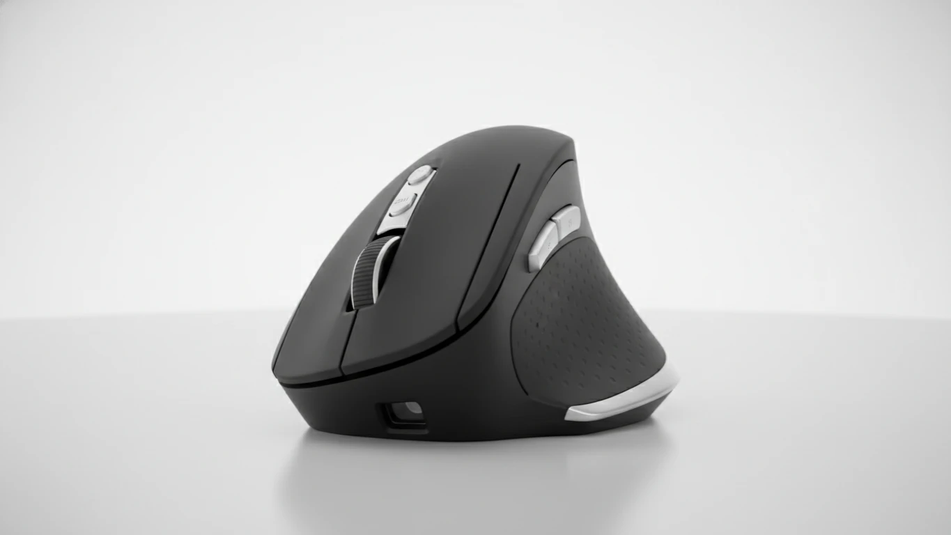 Mouse Vertical Ergonômico de Alta Resolução