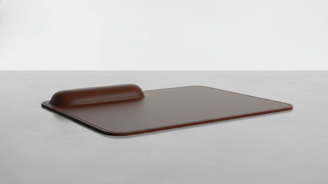Mousepad Ergonômico de Couro