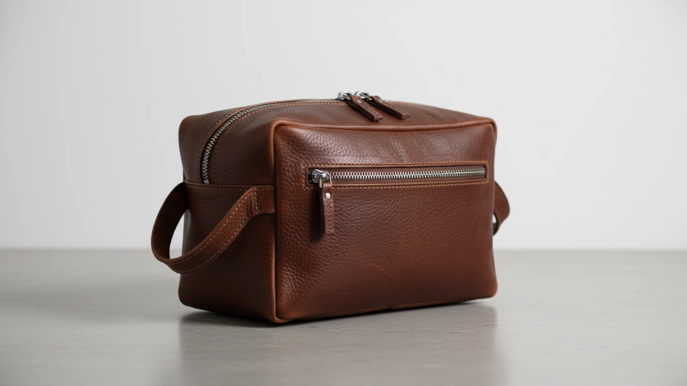 Necessaire Masculina de Couro Legítimo