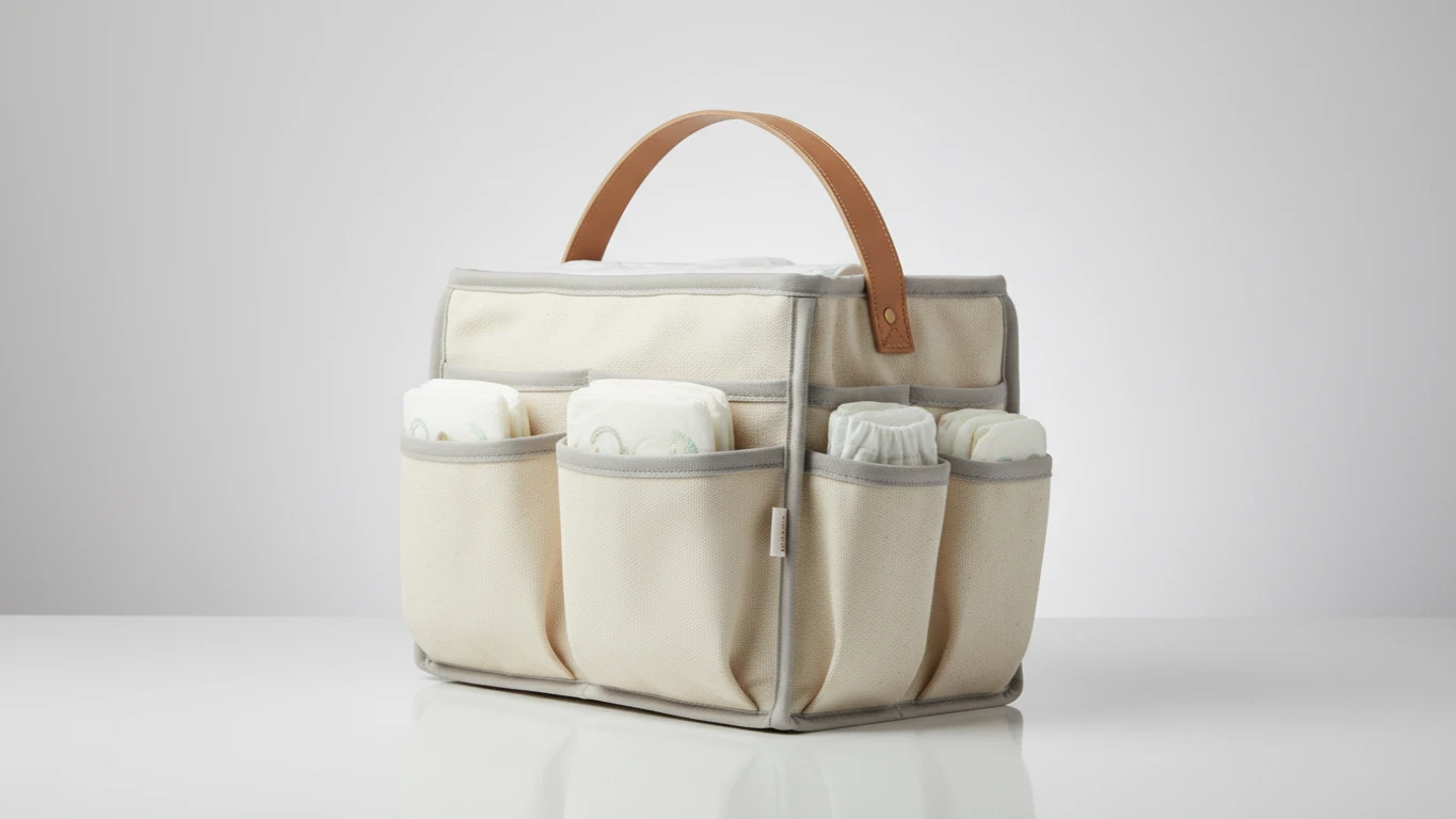 Organizador de Fraldas e Utensílios para Trocador