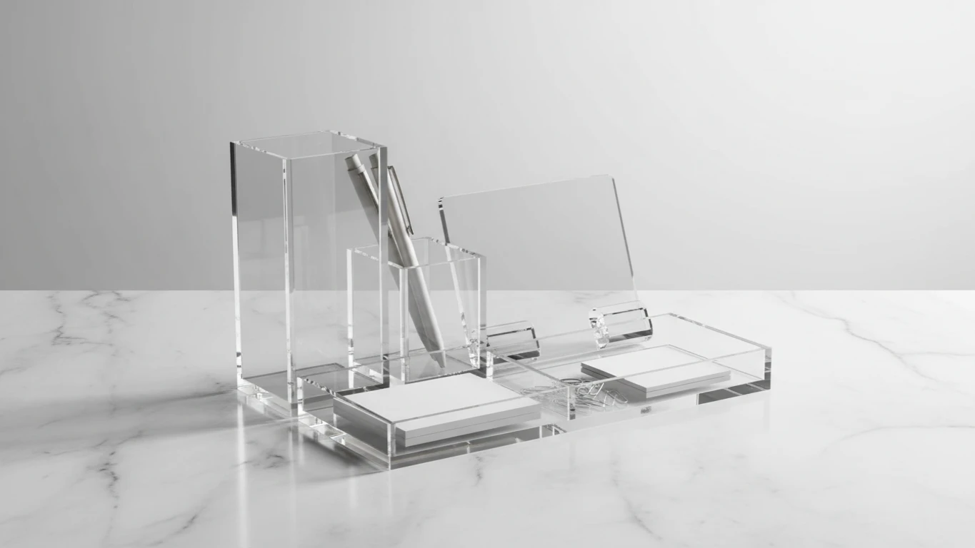 Organizador de Mesa Minimalista em Acrílico
