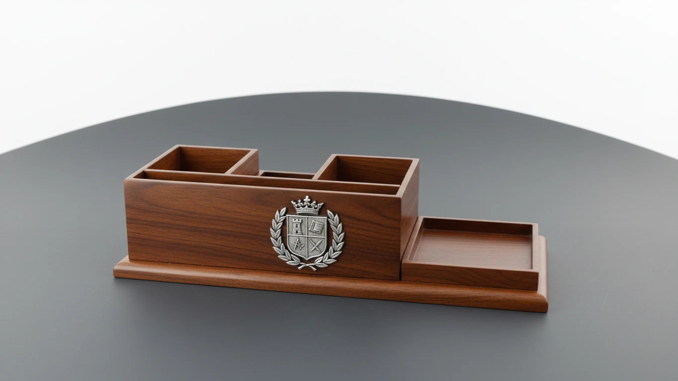 Organizador de Mesa com Brasão