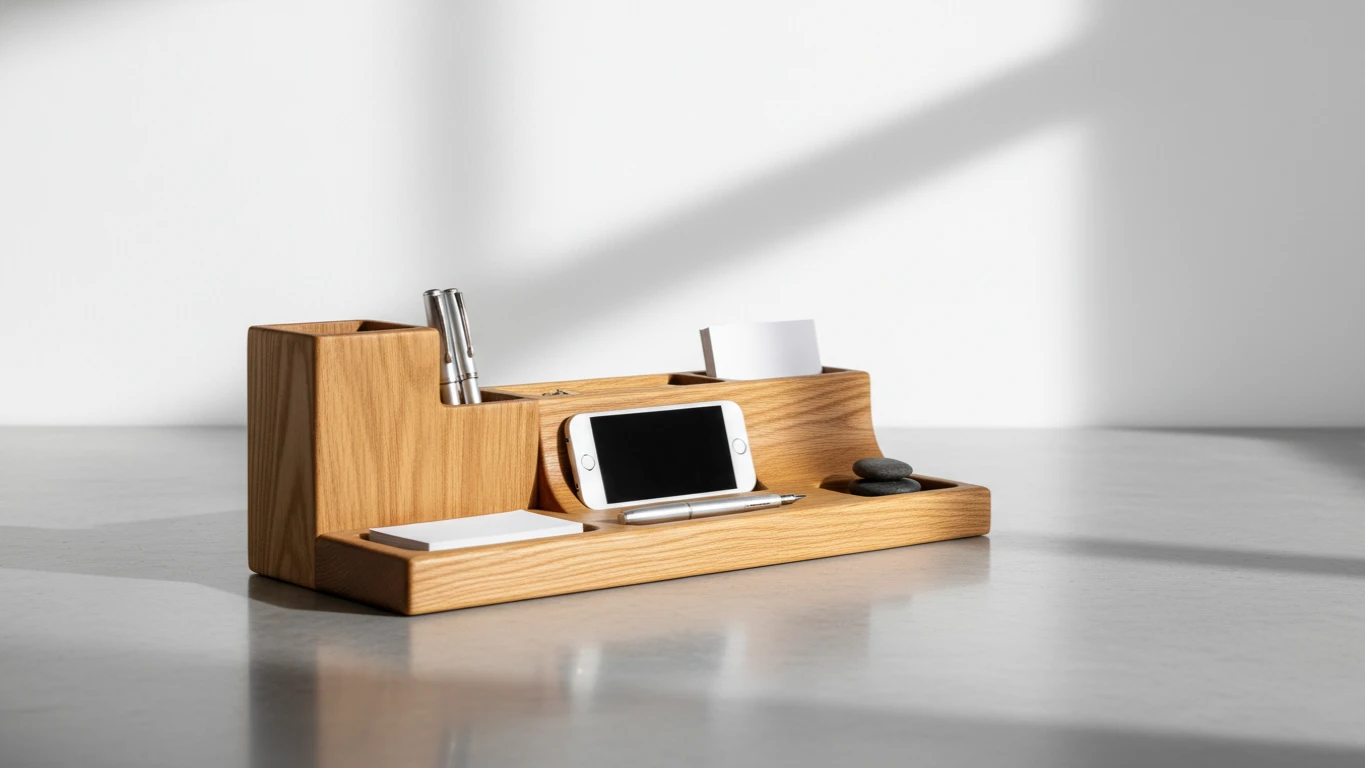 Organizador de Mesa em Madeira