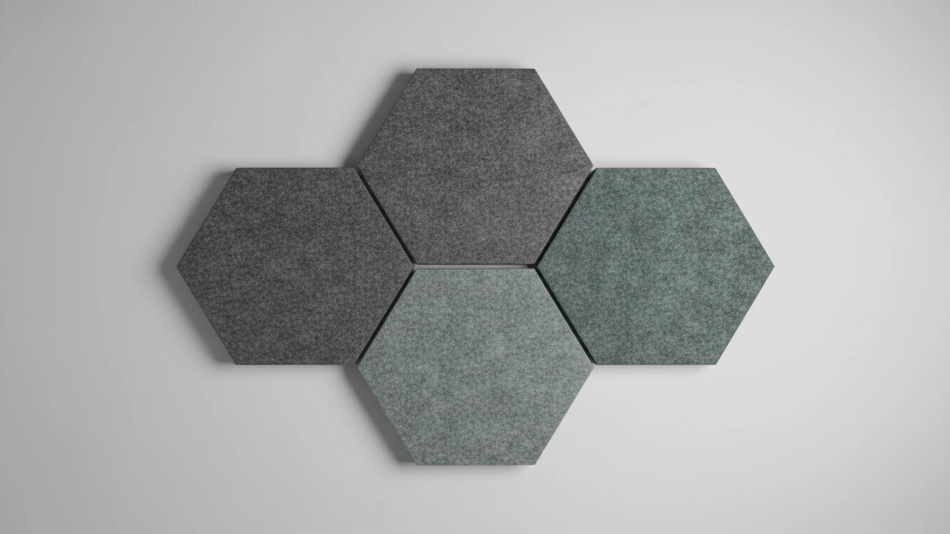 Painéis Acústicos Hexagonais
