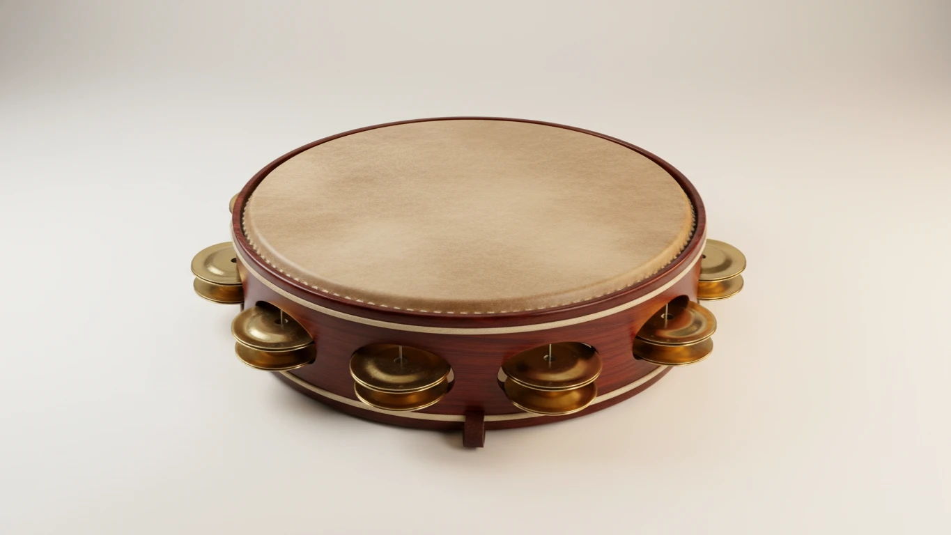 Pandeiro de Couro Profissional