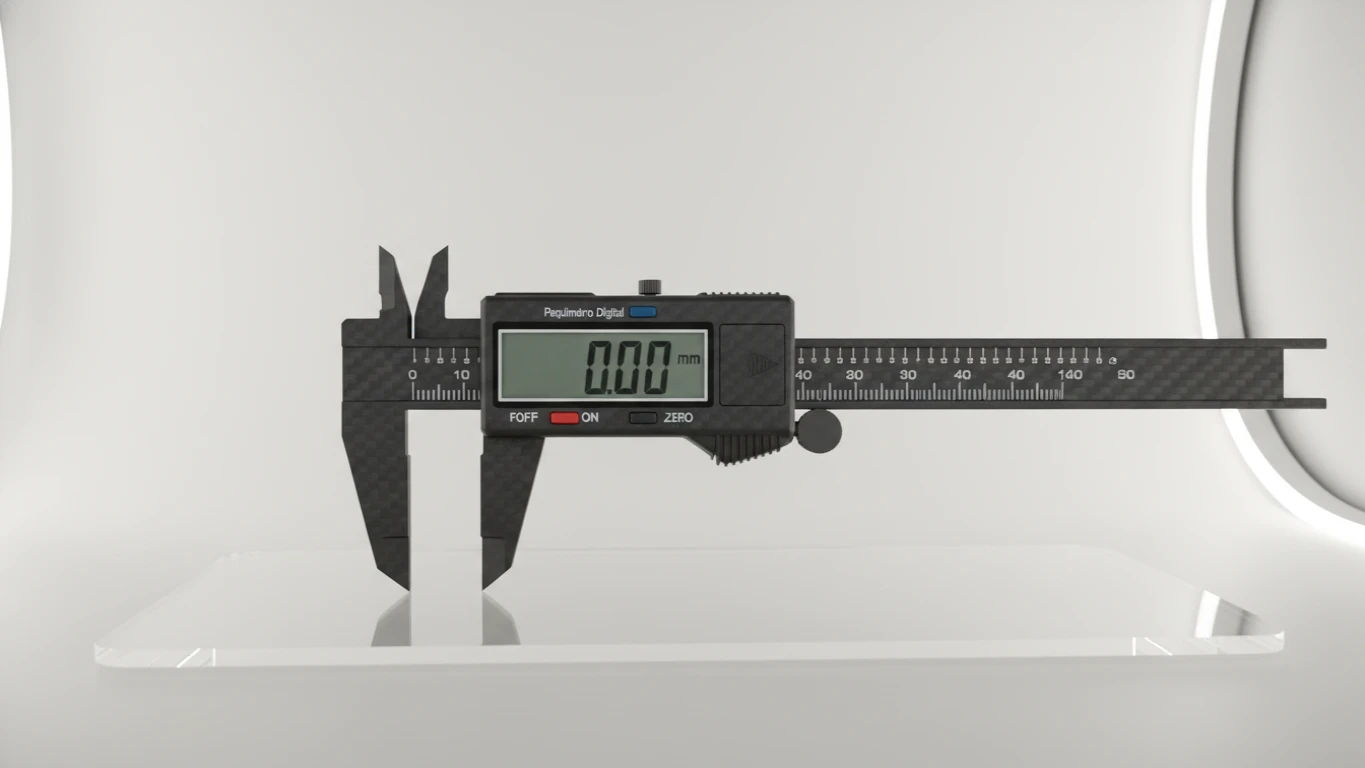 Paquímetro Digital de Fibra de Carbono