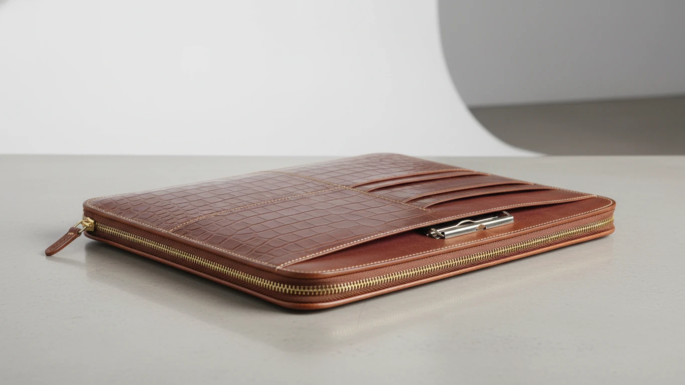 Pasta Executiva Tipo Portfolio em Couro