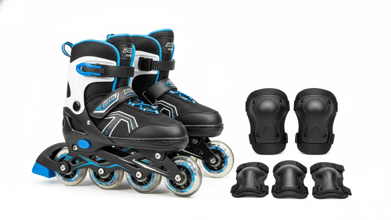 Patins Roller Ajustável com Kit Proteção