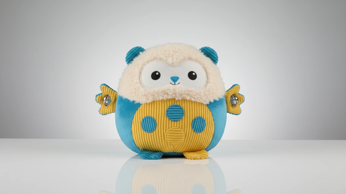 Pelúcia Macia com Sons e Texturas