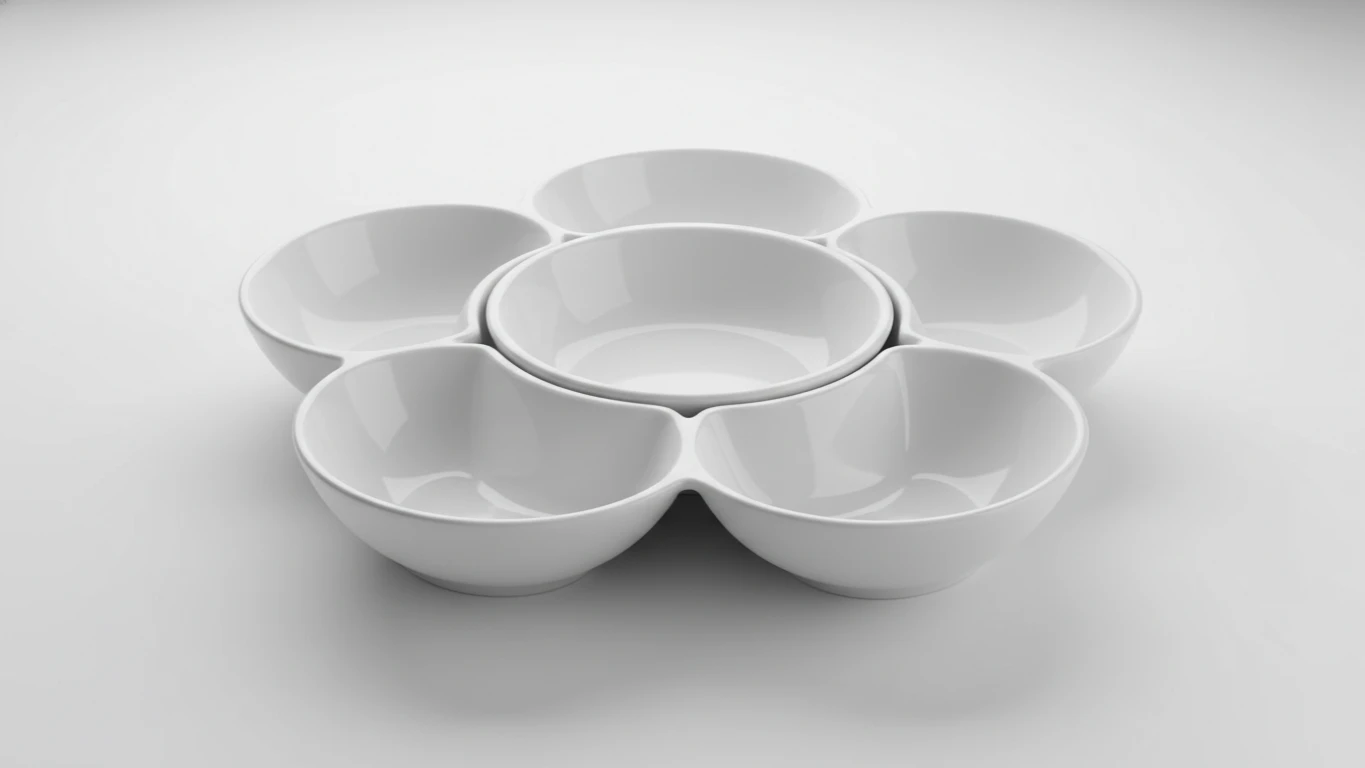 Petisqueira de Porcelana Multiuso