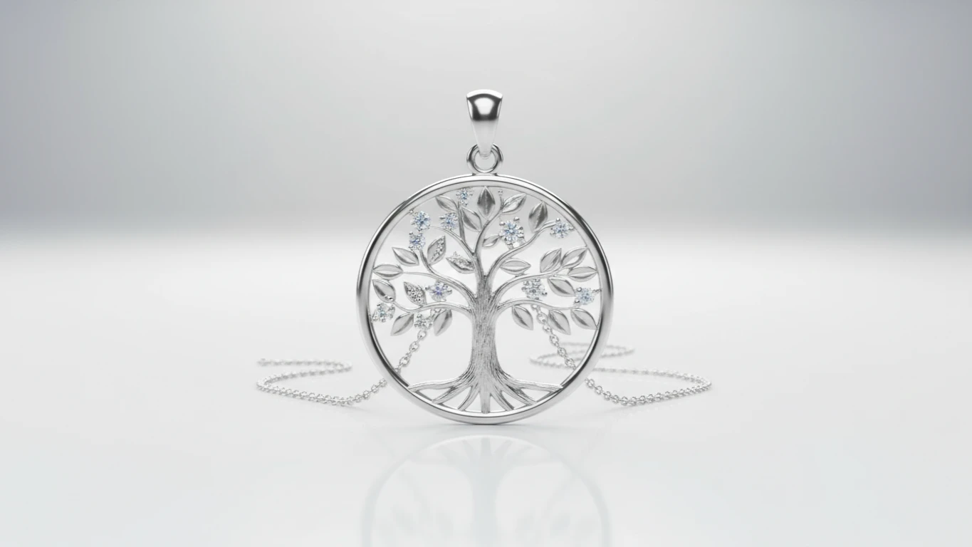 Pingente Árvore da Vida em Prata