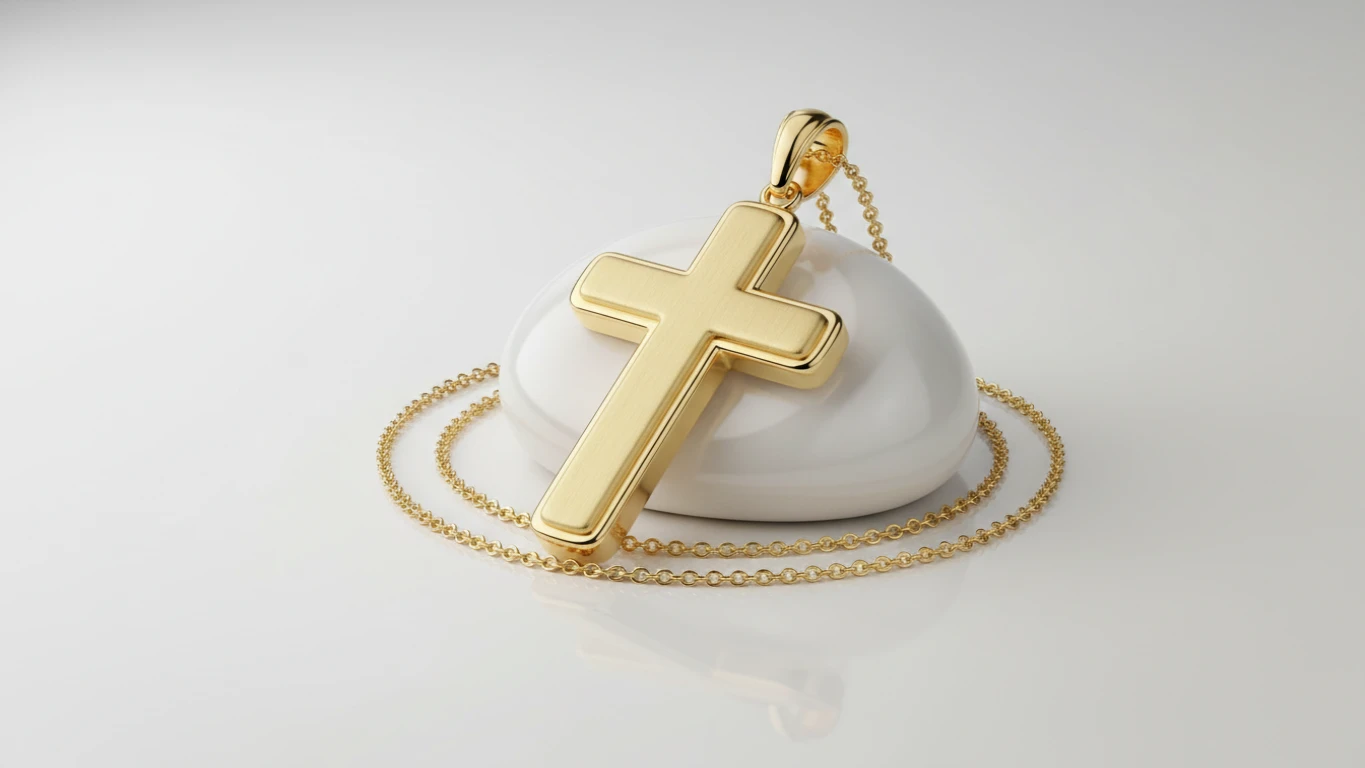 Pingente de Ouro 18k Cruz