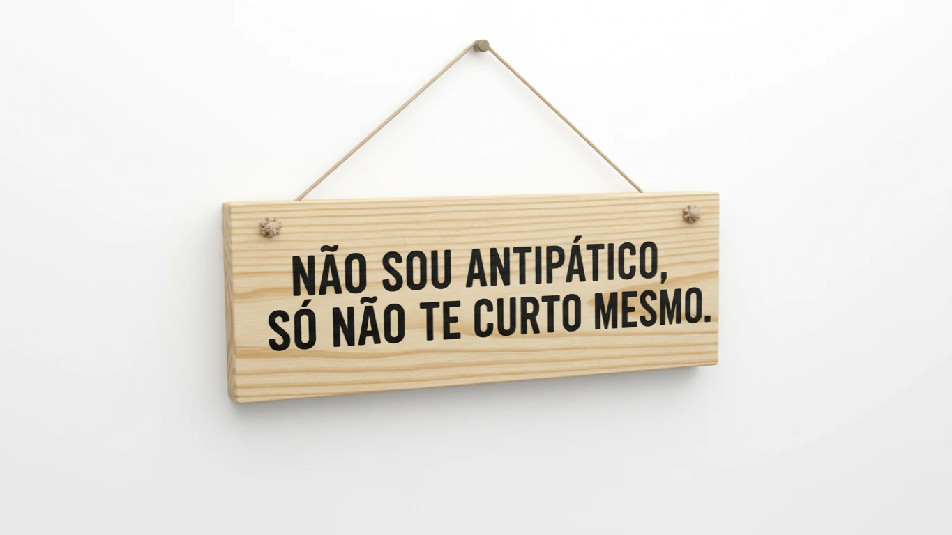 Placa Decorativa com Humor Sarcástico