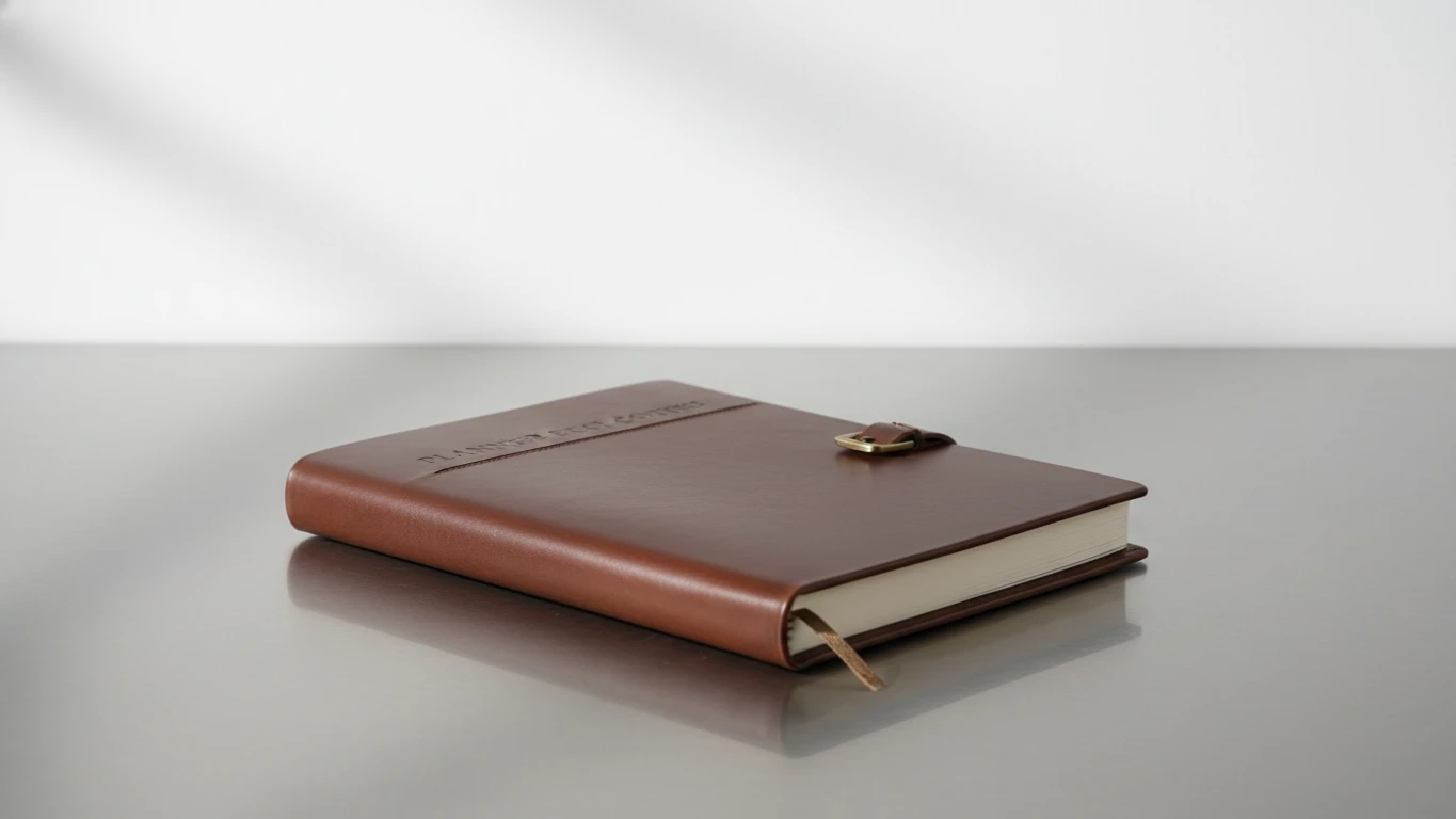 Planner Executivo com Capa de Couro