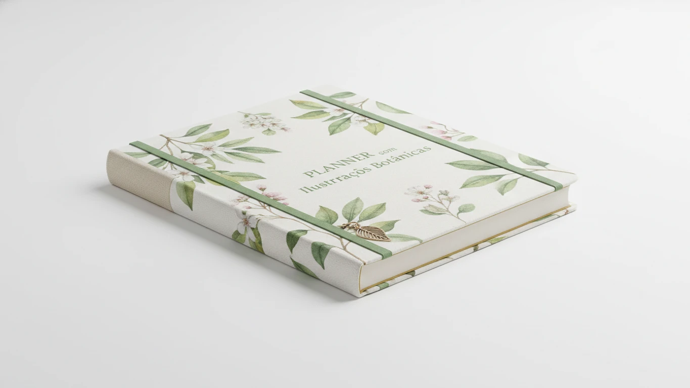 Planner com Ilustrações Botânicas
