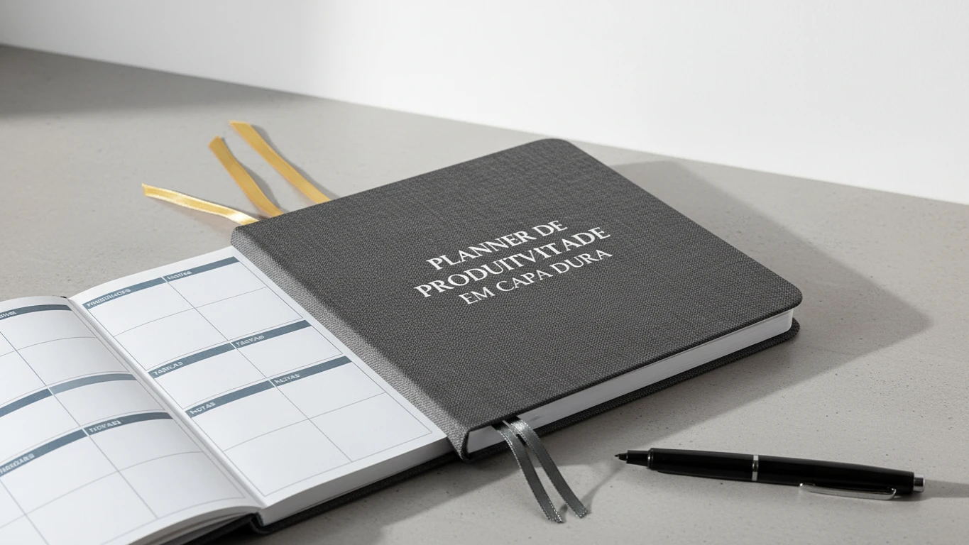 Planner de Produtividade em Capa Dura